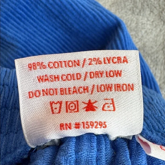 NWOT Hammies Corduroy Shorts Blue Size 28 - Picture 10 of 13